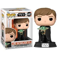Funko POP! Star Wars Verzamelfiguur POP! TV The Mandalorian Luke With Child 9 cm Multicolours