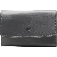 Esquire Leren Sleutelgeval Logo Key Case Black Zwart