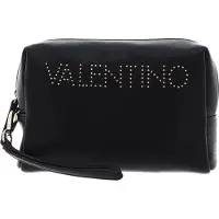 Valentino Toilettas Pie Re Soft Cosmetic Case Nero Zwart