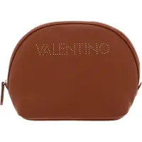 Valentino Cosmetische tas Pie Re Soft Cosmetic Case Cuoio Lichtbruin