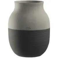 Kähler Omaggio Circulare vaas H20 cm Antracietgrijs