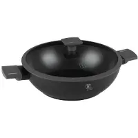 Berlinger Haus Titanium Wok met Deksel 30cm - Antraciet