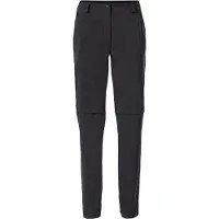 Vaude - Women's Yaras Zip Off Pants - Fietsbroek 40 - Long, zwart/grijs