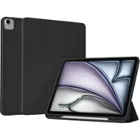Accezz Smart Silicone Bookcase voor de Apple iPad Air 13 inch (2026) M4 / (2025) M3 / (2024) M2 - Zwart
