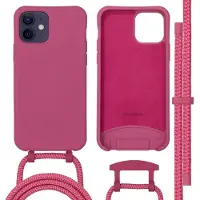 IMoshion Color Backcover met afneembaar koord met MagSafe voor de Apple iPhone 12 (Pro) - Raspberry