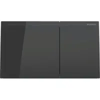 Geberit Drukplaat sigma 70 frontbediening 2-toets glas zwart