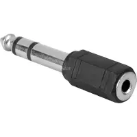 Goobay 6.35 mm jack - 3.5 mm, Audio-adapters, Zwart