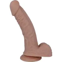 Intense Mr. - dildo - dildo vibrator - dildo vrouwen - dildo mannen - dildo anaal - dildo xxl - beige - flexibel - 20,8cm Ø 3,8cm / sex / erotiek toys