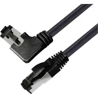 Bkl Electronic 144032 RJ45 Netwerkkabel, patchkabel CAT 8.1 S/FTP 3 m Zwart Halogeenvrij 1 stuk(s)