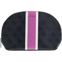 GUESS toilettas met logoprint antraciet/fuchsia female