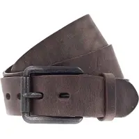 Vanzetti Leren Riem Denim Love 40mm Full Leather Belt W85 Dark Brown Bruine