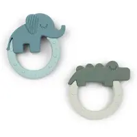Done by Deer Bijtring - Deer Friends - 2 Stuks - Green/Blue
