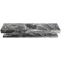 Mondiaz Alan DLux planchet 200cm met wastafel midden zonder kraangat lava