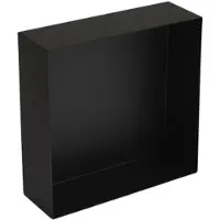 Plieger Inbox Inbouwnis - Opbouwnis - RVS - 30x30x10 cm - Matzwart