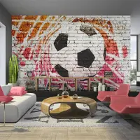 Karo-art Fotobehang - Straatvoetbal