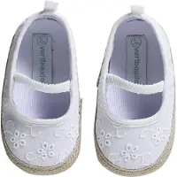 Vertbaudet Soepele elastische babyschoentjes wit