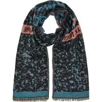 s.Oliver Sjaal Scarf Petrol Multicolore Blauw Paars