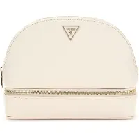 GUESS Utensil zak Dome Cosmetic Pouch Cream Crème