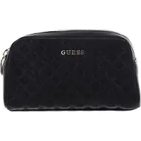 GUESS Utensil zak Double Zip Black Zwart