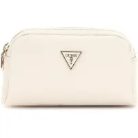 GUESS Utensil zak Double Zip White Logo Multi Wit