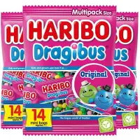 Haribo 3x Dragibus Original Uitdeelzakjes 350 gr