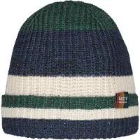 Barts muts donkerblauw/groen/wit Jongens Polyester Streep
