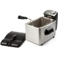 Domo DO458FR Friteuse - 4 Liter - Frituurpan - Koude Zone - 3000W - Inox