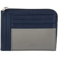 Bric's Leren Kaarthoes Bernina Card Holder Ocean Blue Donkerblauw