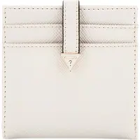 GUESS Kaarthoes Laurel SLG Tab Card Case Bone Lichtgrijs