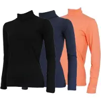 Campri 3-Pack - Skipully - Wintersportpully - Dames - Black/Navy/Salmon (654) - maat 3XL