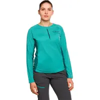 Trangoworld Naret Half Rits Lange Mouw T-shirt Blauw XS Vrouw