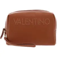 Valentino Toilettas Pie Re Soft Cosmetic Case Cuoio Lichtbruin
