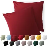 Blumtal Kussensloop Microvezel Kussenhoes 80 x 80 cm - Aurora Red - Set van 2