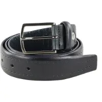 Vanzetti Leren Riem Leather Belt W85 Marine Donkerblauw