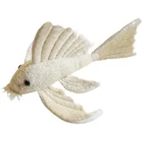 CeramicNature hondenknuffel Longfin 30 x 18 x 15 cm pluche wit