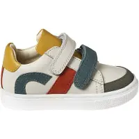 Vertbaudet Leren geborstelde babysneakers ecru