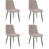 SEM Kick - Eetkamerstoel - Modern en comfortabel - Champagne (set van 4)