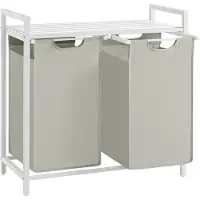 Mazazu MIRA Home - Wasmand - Wassorteerder - 2 Waszakken - 2x46 Liter - 73x33x72