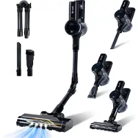 Saaf G100 Steelstofzuiger - 9-delige set met Buigbare Steel - 35.000Pa - Stofzuiger zonder Zak - 250W - Draadloos - Zwart