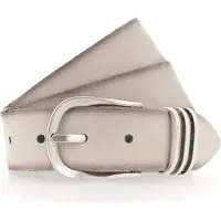 Tamaris Leren Riem Classic Velours Belt W120 Dark Vanilla Beige