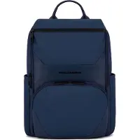 Piquadro Laptop rugzak Rugzak met laptopvak Gio Computer Backpack 11L Blu Blauw