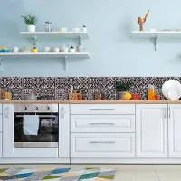 Crearreda muursticker Deco Border Azulejos 195 cm PVC bruin