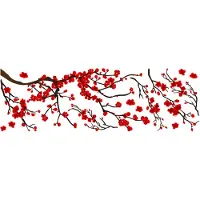 Crearreda muursticker Red Ranage 35 x 100 cm rood