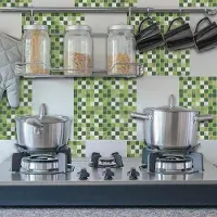 Crearreda tegelstickers Decor Tiles Green 30 x 30 cm PVC groen