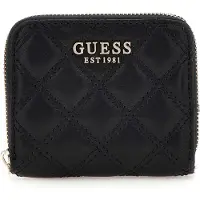 GUESS Portemonnee Giully Zip Around Wallet Black Zwart