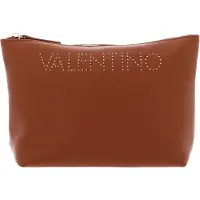 Valentino Toilettas Pie Re Soft Cosmetic Case Cuoio Lichtbruin