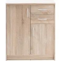 Die Möbelfundgrube Commode Ultima 74x35x86cm met 2 deuren & 2 lades - sonoma eik