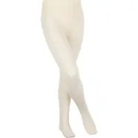 Falke Romantic Dot dun gedessineerd materiaal 30 DEN panty kinderen wit - maat 152-164