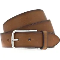 Vanzetti Leren Riem Denim Love 35mm Full Leather Belt W80 Cognac Bruine