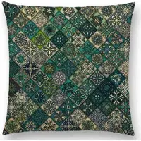Cusco Sierkussenhoes - - 45 X 45 Cm - Geblokt - 45 Cm X 45 Cm